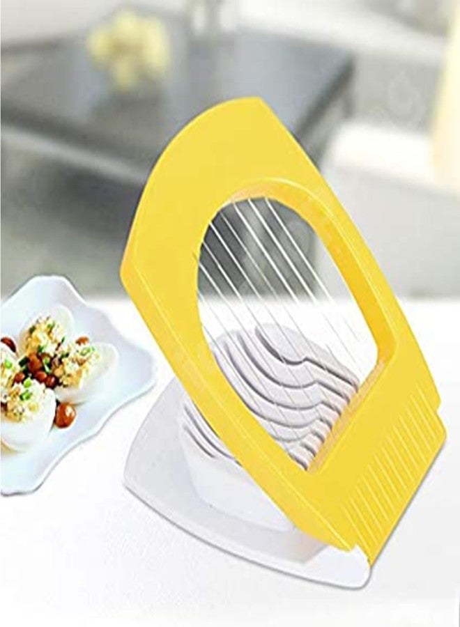 Sulfar Nixy Series Egg Cutter, Egg Slicer, Boiled Eggs Cutter, Stainless Steel Cutting Wires, Multi Purpose Slicer | Egg Cutter for Hard Boiled Eggs | Egg Cutter Slicer | Egg Cutter Topper - Image 1